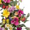 20 inch Flower Wreath Summer Floral Door Wreath Artificial Summer Wreath Decorations with Colorful Silk Flowers and Butterflies